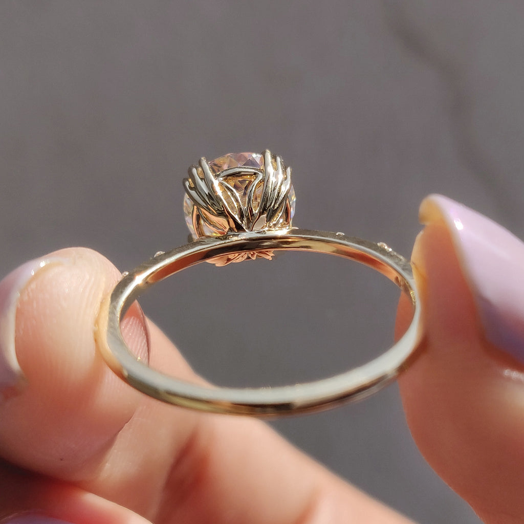 Portuguese Cut Vintage Antique Engagement Ring
