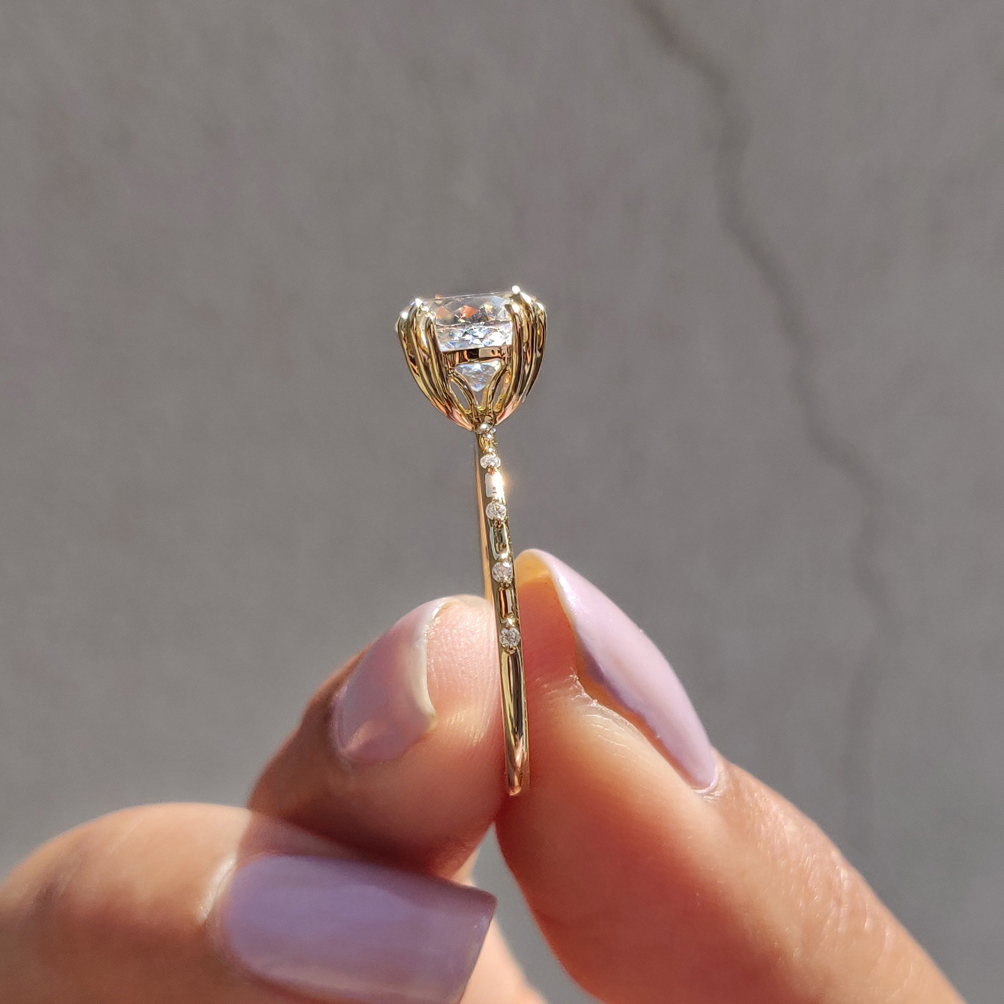 Portuguese Cut Vintage Antique Engagement Ring