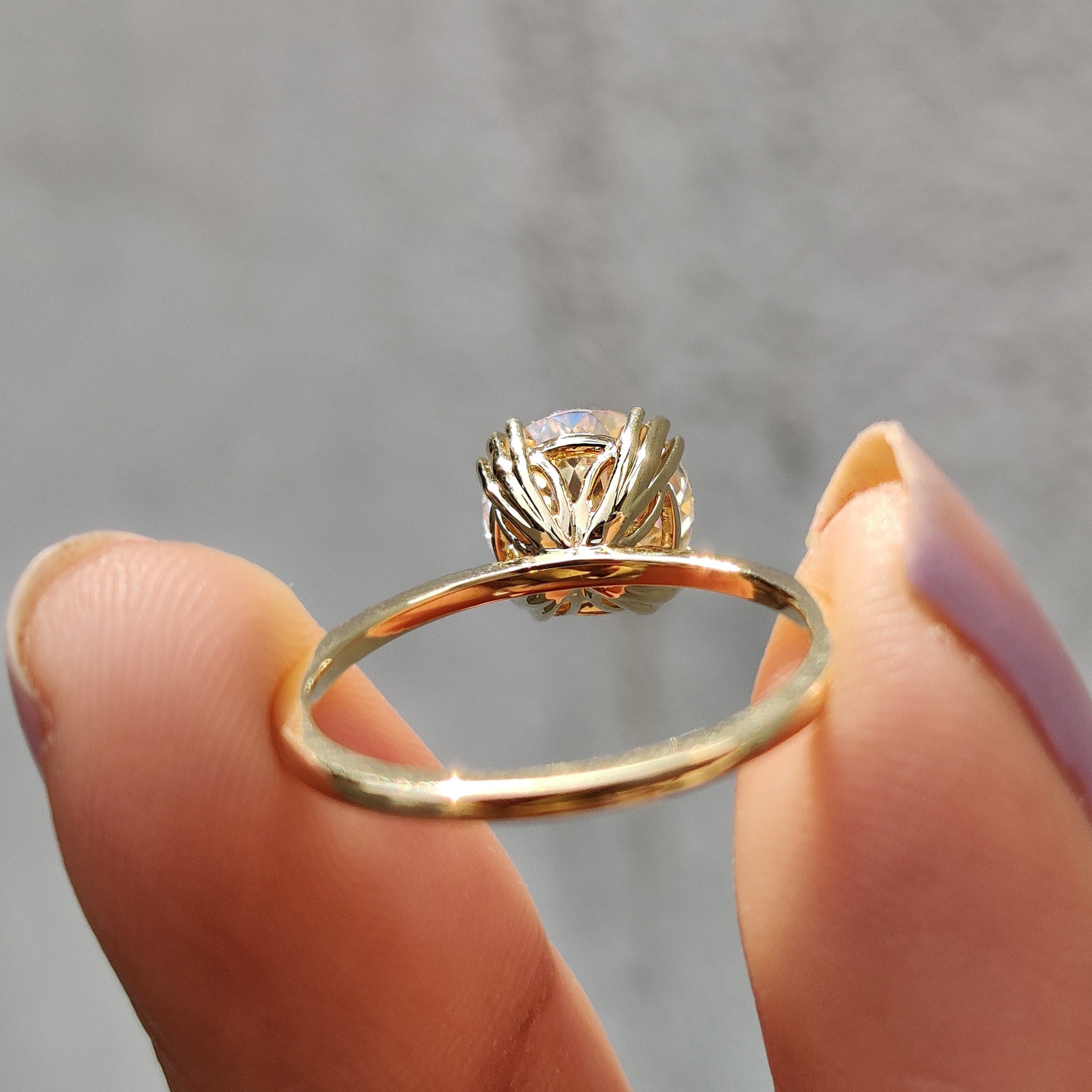 Portuguese Cut Ring In Prong Setting