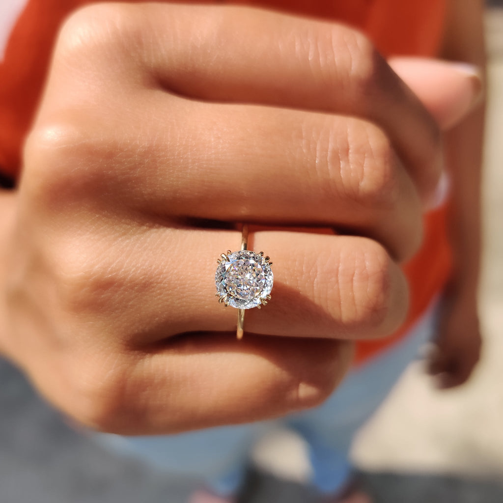 Portuguese Cut Ring In Prong Setting