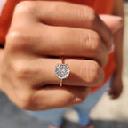 Portuguese Cut Ring In Prong Setting