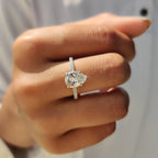 Pear Cut Engagement Ring In Pave Style