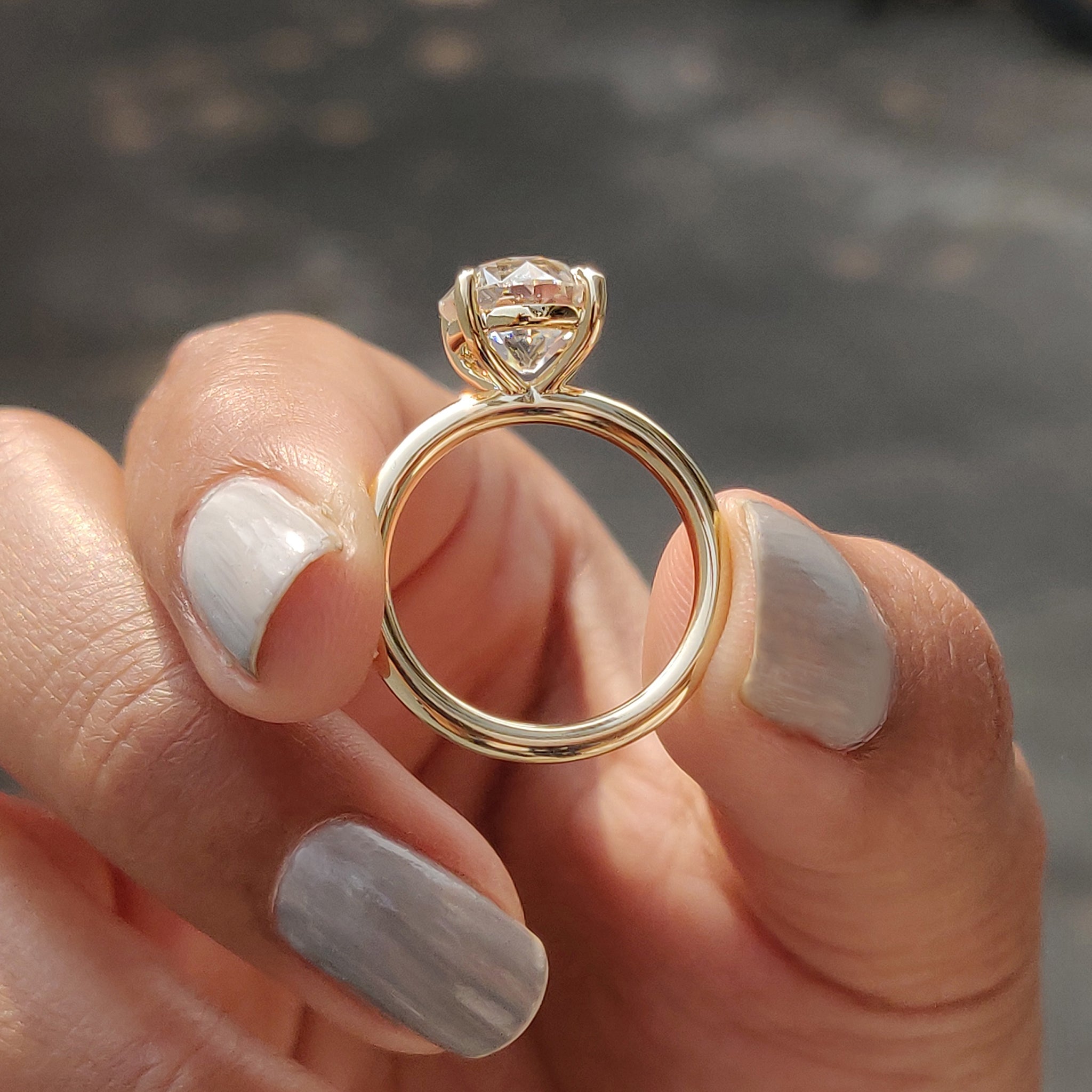 Old European Cut Solitaire Engagement Ring