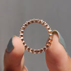 Rose Gold Eternity Band In Full Eternity Style