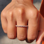 Rose Gold Eternity Band In Full Eternity Style