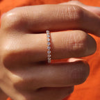 Rose Gold Eternity Band In Full Eternity Style