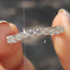 Round Cut Moissanite Half Eternity Band
