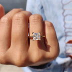 Princess Cut Engagement Ring In Solitaire Style