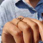 Princess Cut Engagement Ring In Solitaire Style