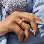 Princess Cut Engagement Ring In Solitaire Style
