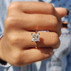 Princess Cut Engagement Ring In Solitaire Style