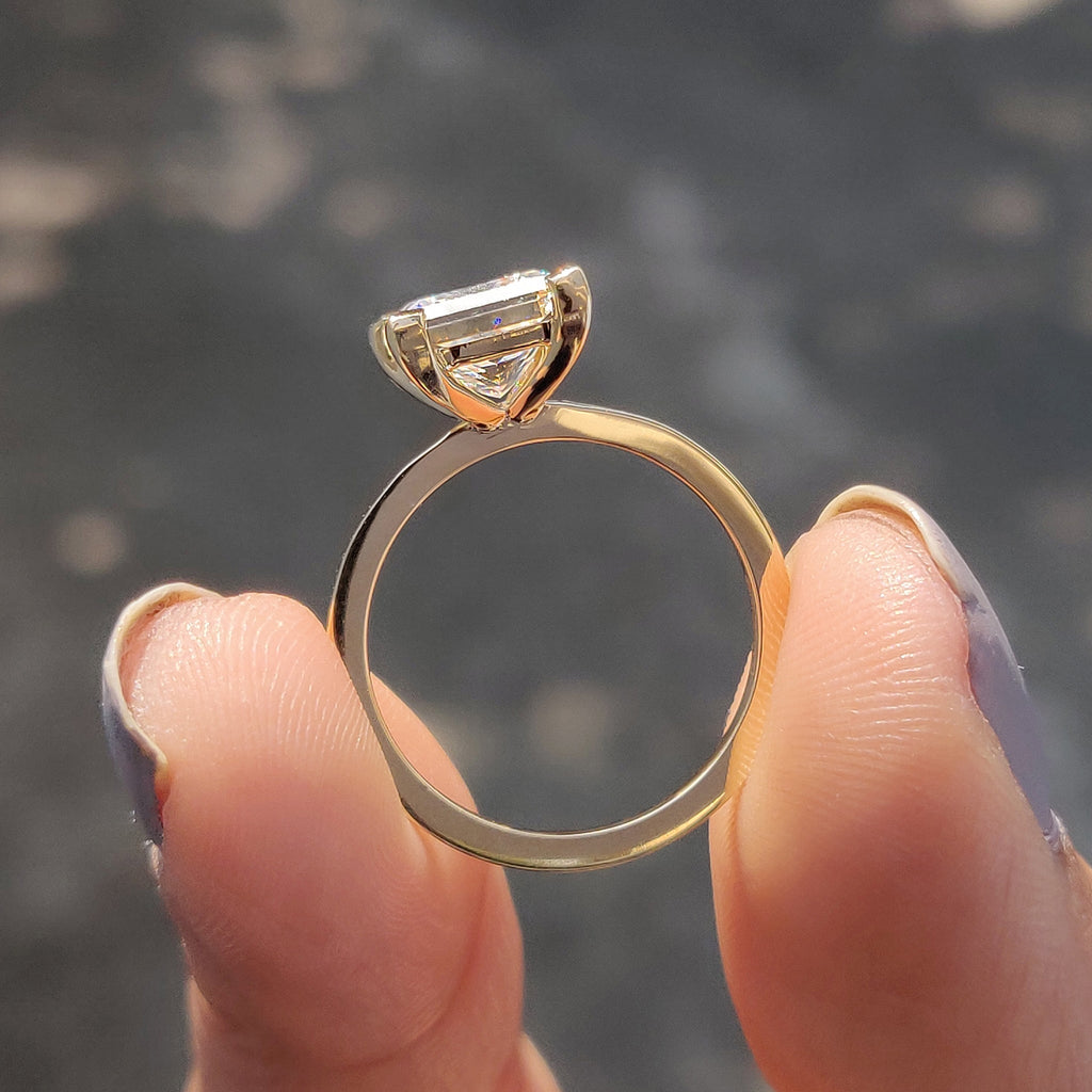 Princess Cut Engagement Ring In Solitaire Style