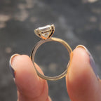 Princess Cut Engagement Ring In Solitaire Style