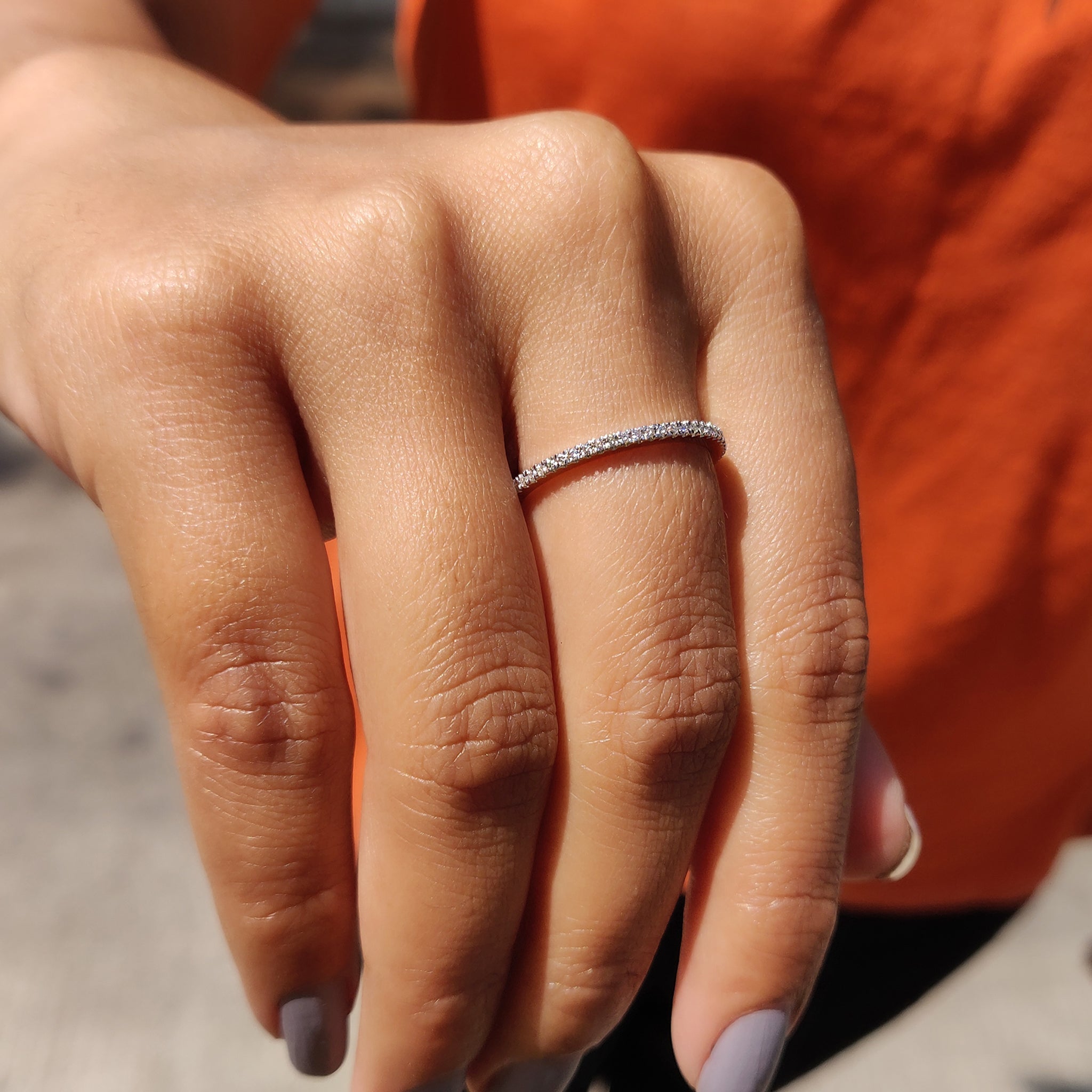 Eternity Band - Round Diamond Imagen secundaria del producto