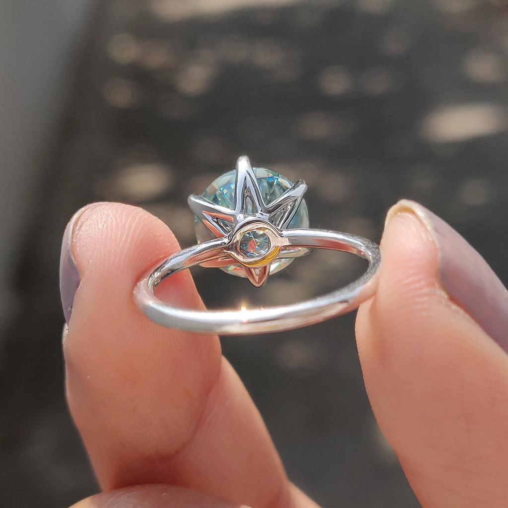 Round Cut Engagement Ring In Solitaire Style