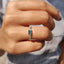 Emerald Cut Engagement Ring In East To West Style