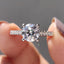 Round Cut Moissanite Cathedral Setting Ring