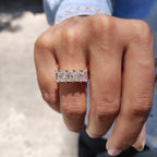 Radiant Cut 5 Stone Wedding Band