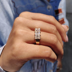 Radiant Cut 5 Stone Wedding Band