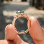 Oval Shaped Engagement Ring In Muse Style