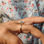 Lozenge Engagement Ring In Solitaire Style