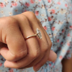 Lozenge Engagement Ring In Solitaire Style