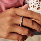 Full Eternity Baguette Cut Wedding band