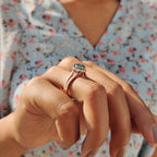 Portuguese Cut Engagement Ring With Halo Style