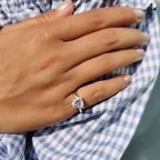 Trillion Cut Moissanite Solitaire Ring