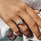 Old European Cut Bezel Engagement Ring