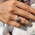 Old European Cut Bezel Engagement Ring