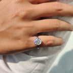 Round Cut Bezel Set Solitaire Ring