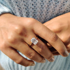 Emerald Cut Solitaire Ring In Yellow Gold