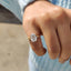 Oval Cut Hidden Halo Ring