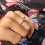Hidden Halo Cushion Cut Ring