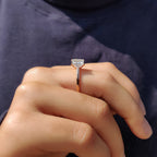 Princess Cut Engagement Ring In Solitaire Setting