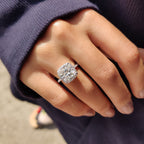 Cushion Cut Engagement Ring In Halo Style