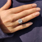 Cushion Cut Engagement Ring In Halo Style