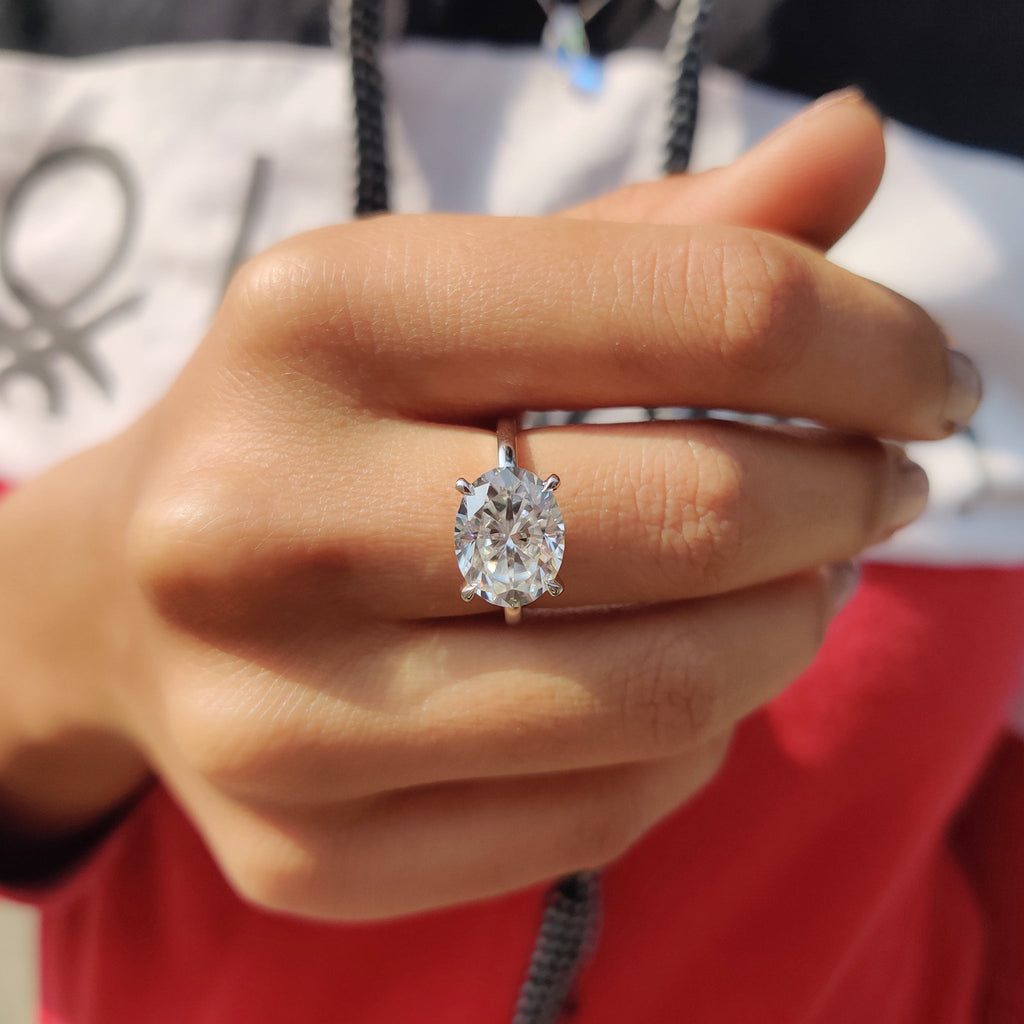 Oval Cut Solitaire Engagement Ring