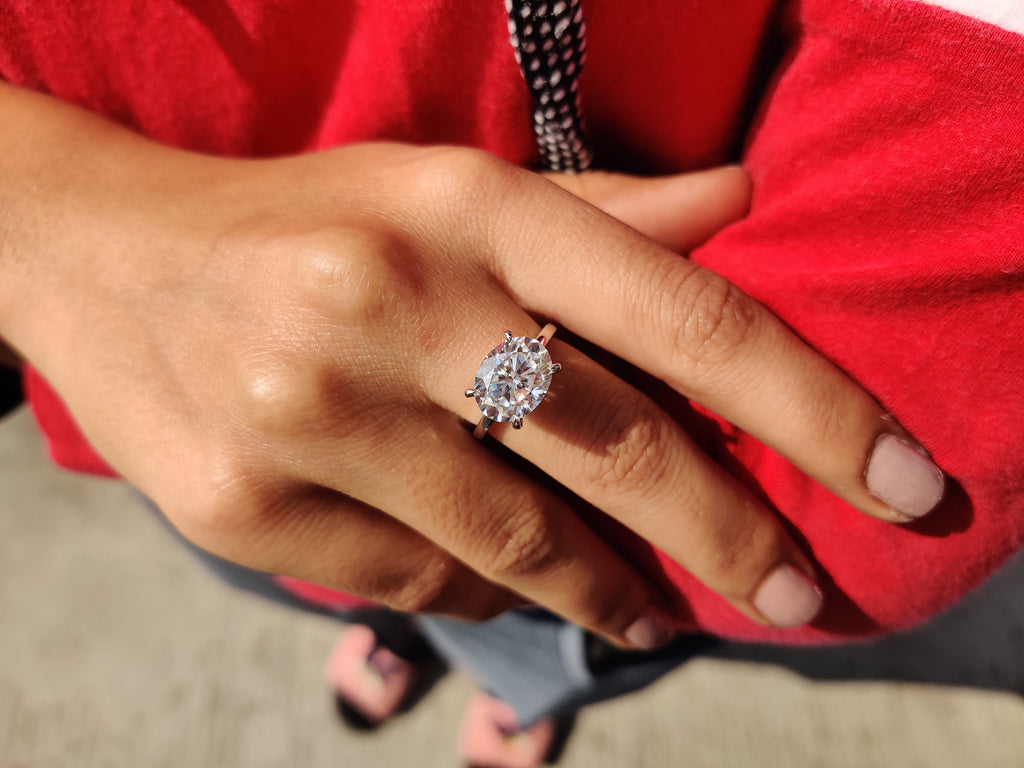 Oval Cut Solitaire Engagement Ring