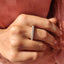 Three Row Diamond Band With Round Cut
