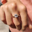 Cushion Old Mine Cut Solitaire Engagement Ring