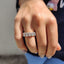 Oval Wedding Band With Halo Style