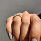 Oval Wedding Band With Halo Style