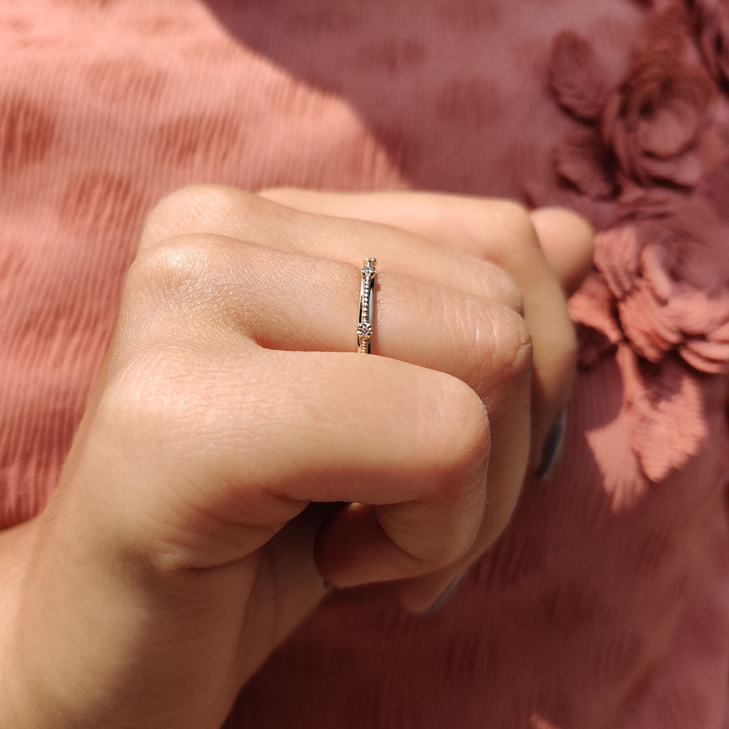 Round Wedding Band With Milgrain Setting