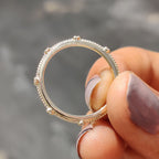 Round Wedding Band With Milgrain Setting
