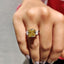 Canary Yellow Radiant Cut Engagement Ring