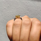 Canary Yellow Radiant Cut Engagement Ring