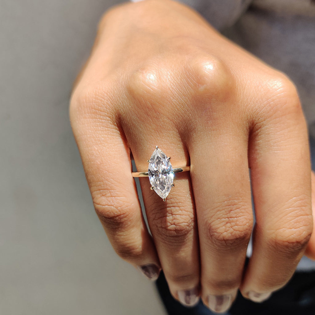 Marquise Engagement Ring In Solitaire Setting