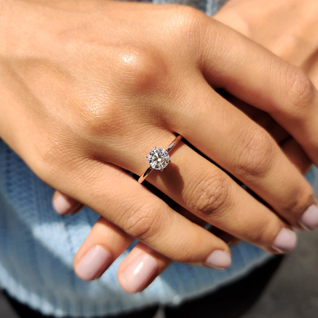 Round Cut Solitaire Engagement Ring